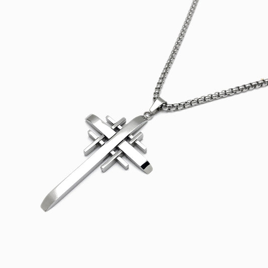 Colar Crucifixo CL5037 - Aço Inox