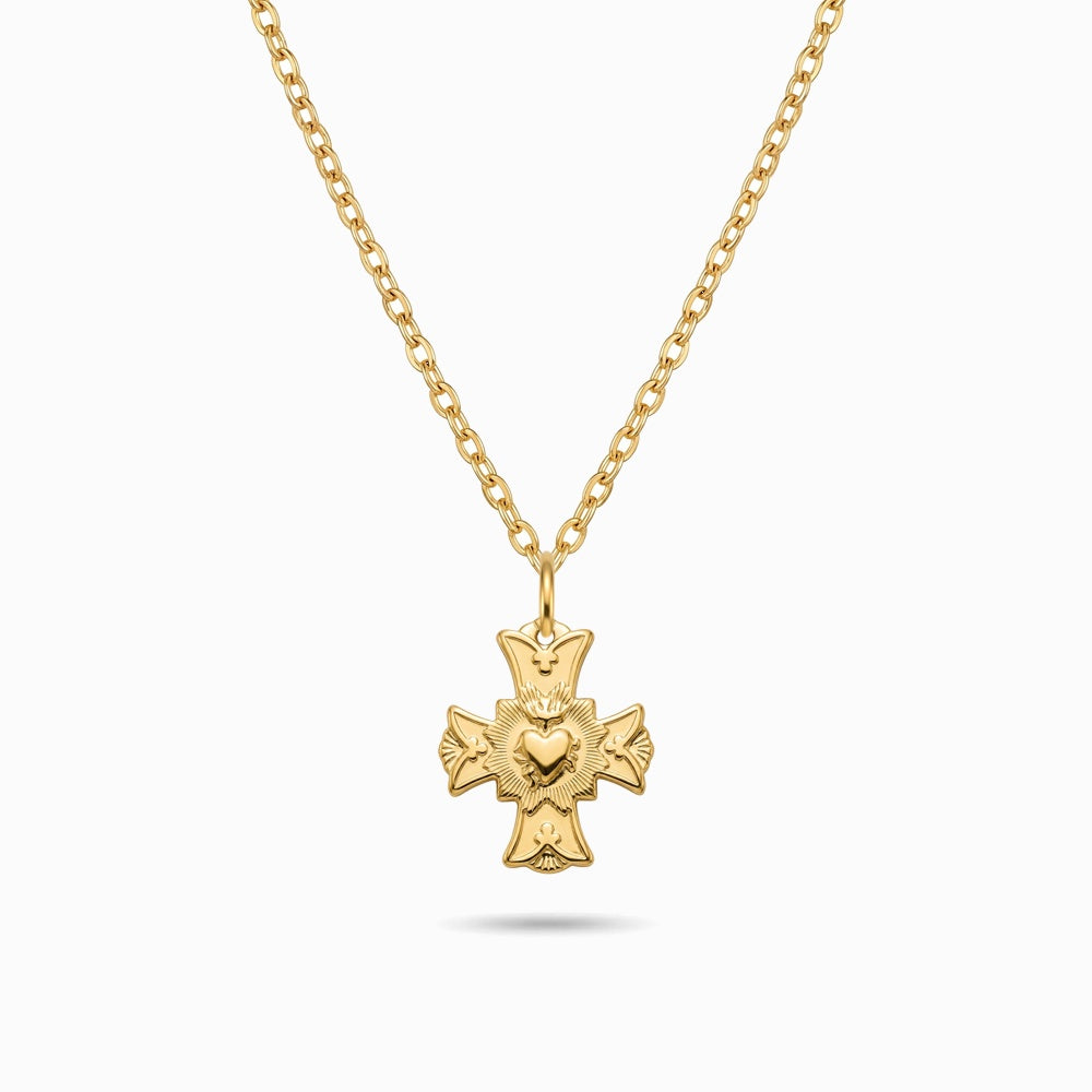 Colar Cruz CL0709D-OJR040 - Aço Inox
