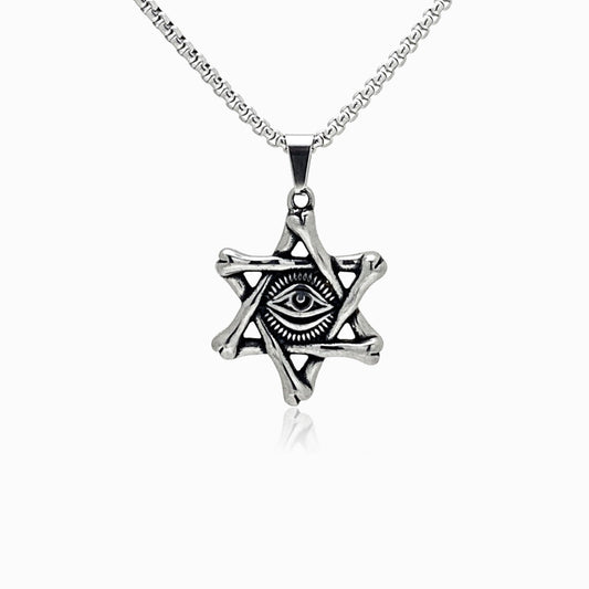Colar Estrela de David CL5032 - Aço Inox