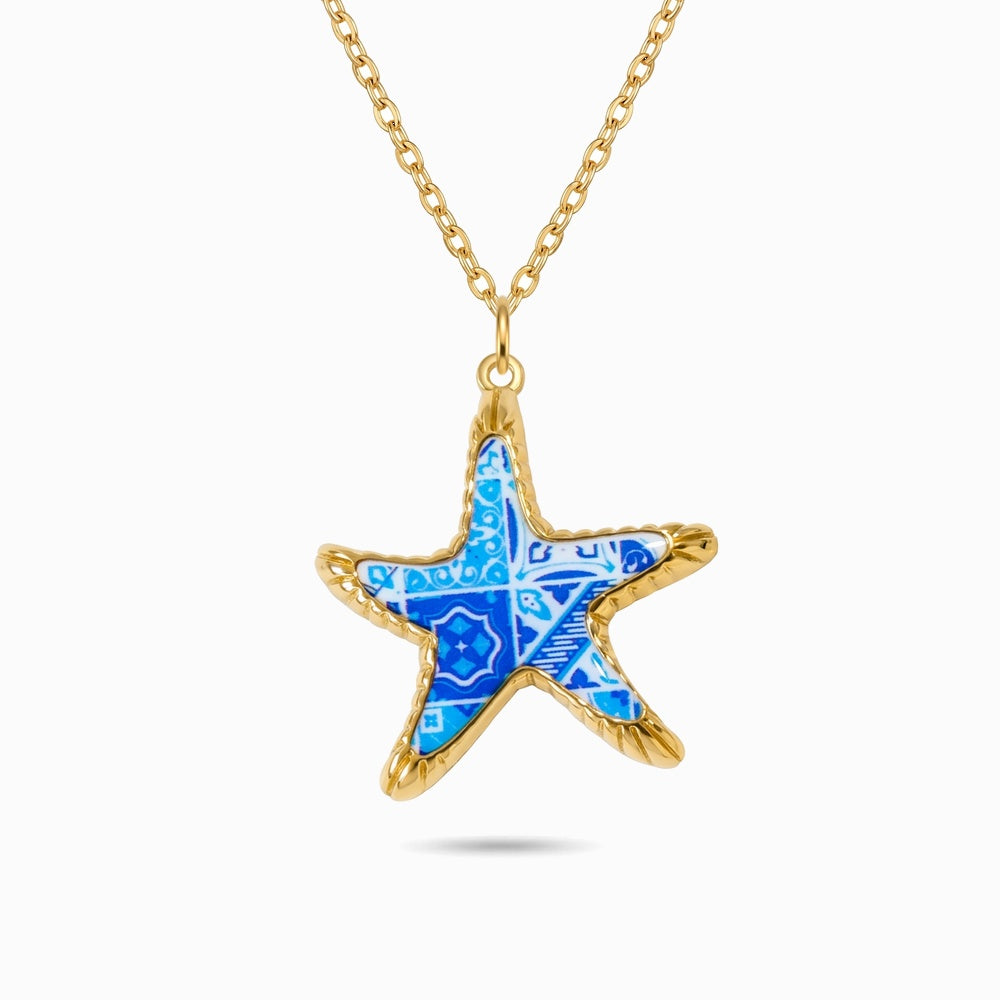 Colar Estrela do Mar CL0537D-MBE018 - Aço Inox