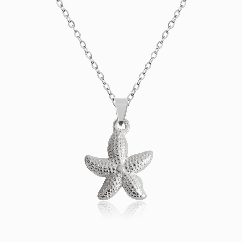 Colar Estrela do Mar CL1189 - Aço Inox Prateado