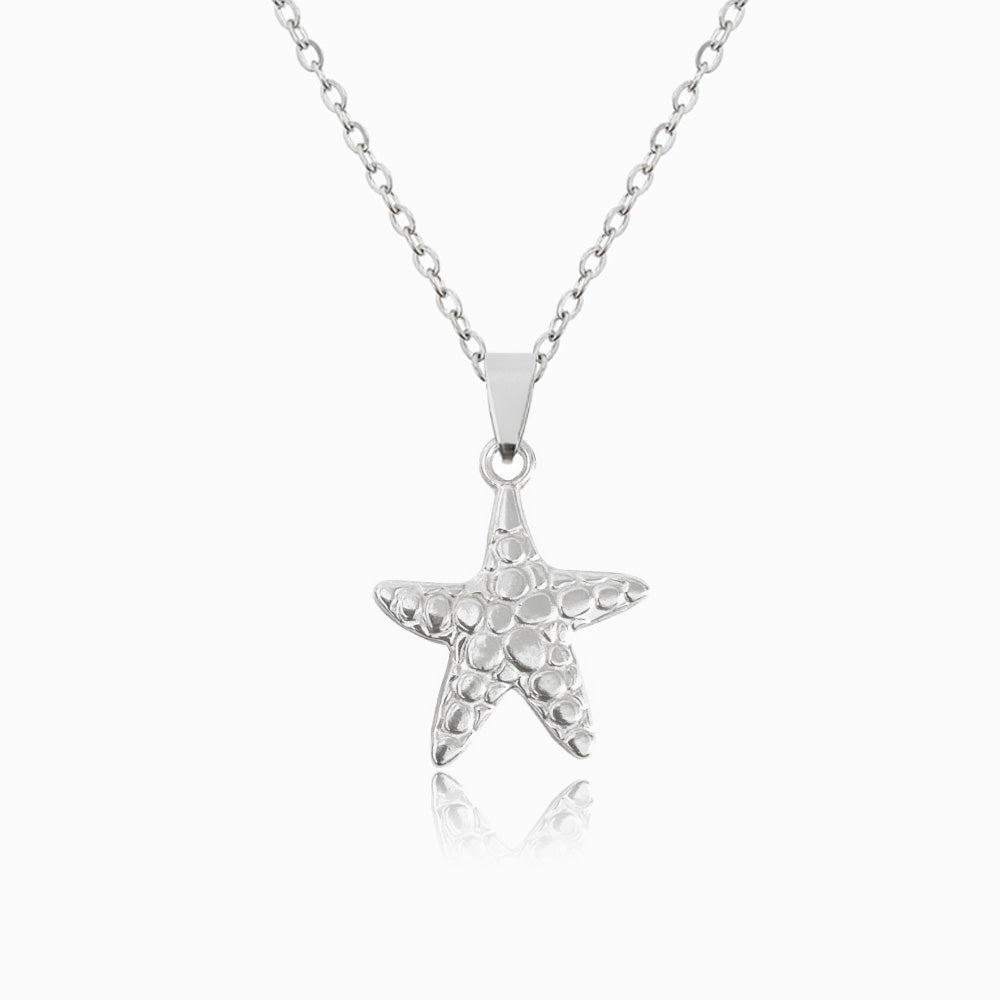 Colar Estrela do Mar CL1192 - Aço Inox Prateado