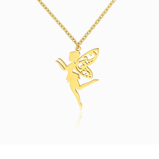 Colar Fada CL3002 - Aço Inox Dourado