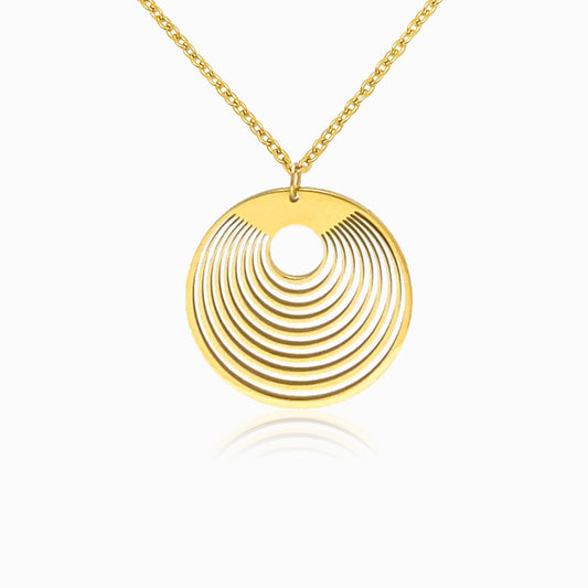 Colar Geométrico CL3001 - Aço Inox Dourado