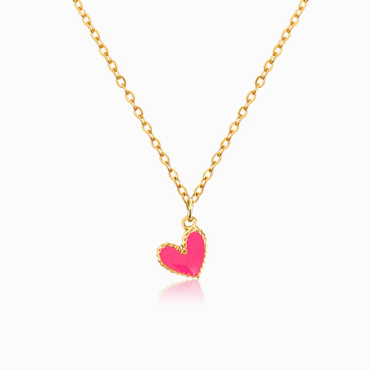 Colar Coração CL1508 - Aço Inox Dourado