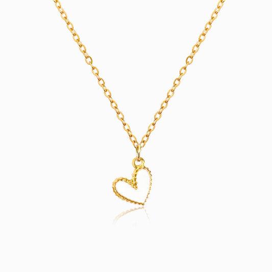 Colar Coração CL1509 - Aço Inox Dourado