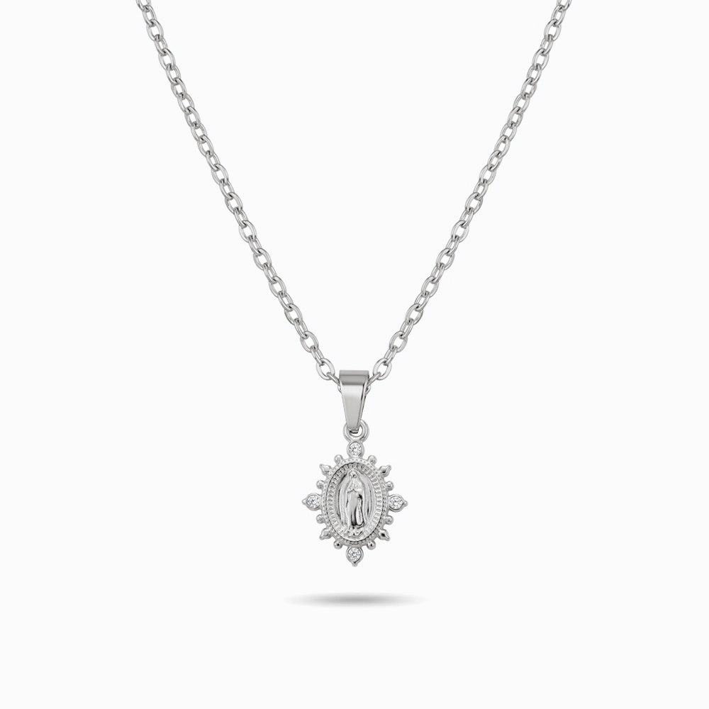 Colar Nossa Senhora CL0719P-SFE009 - Aço Inox