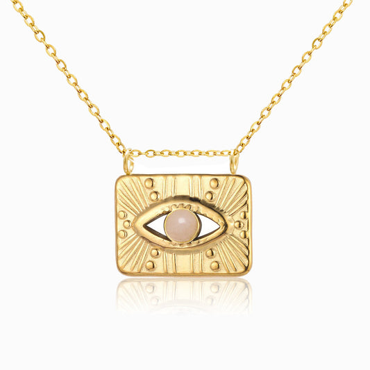Colar Olho Turco CL1347 - Aço Inox Dourado