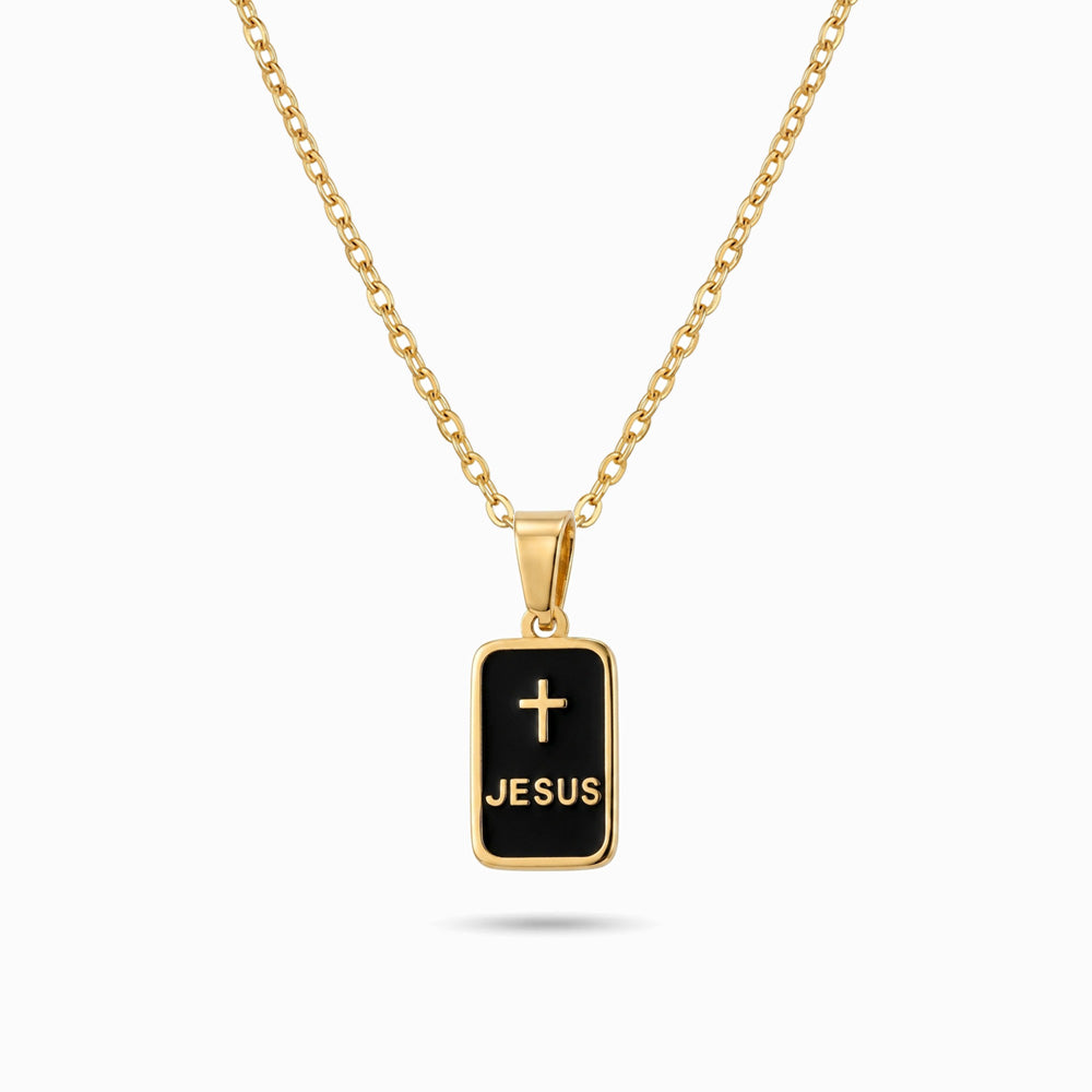 Colar Religioso CL0539B-RTE010 - Aço Inox