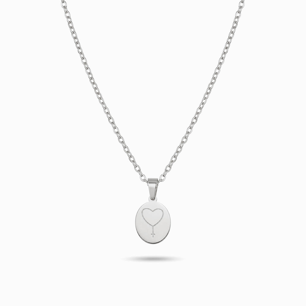 Colar Religioso CL0643P-RTE040 - Aço Inox