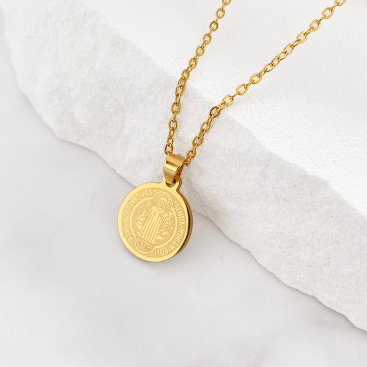 Colar Santo CL1083 - Aço Inox Dourado