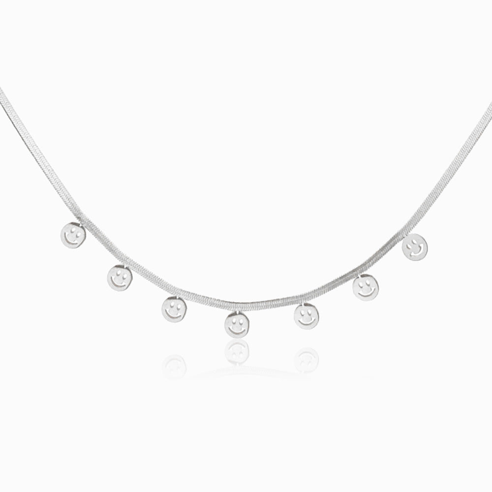Colar Smile CL3013 - Aço Inox Prateado