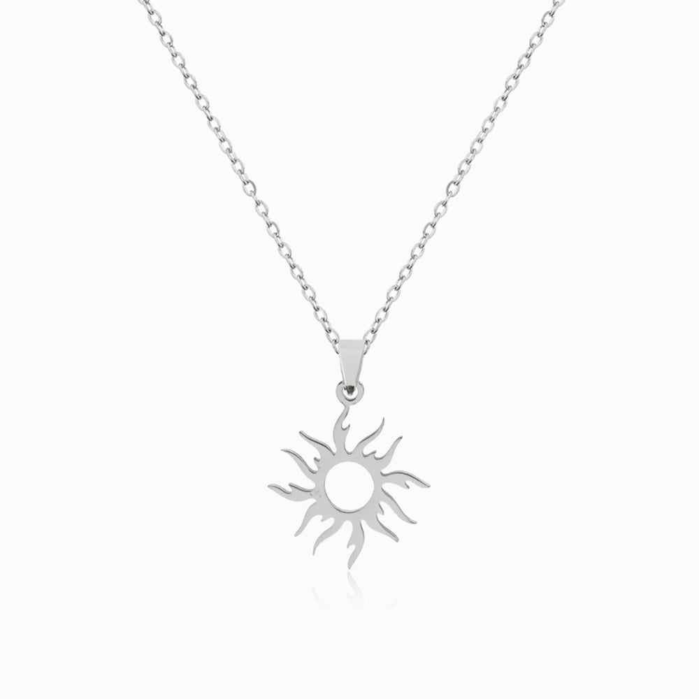 Colar Sol CL1160 - Aço Inox Prateado