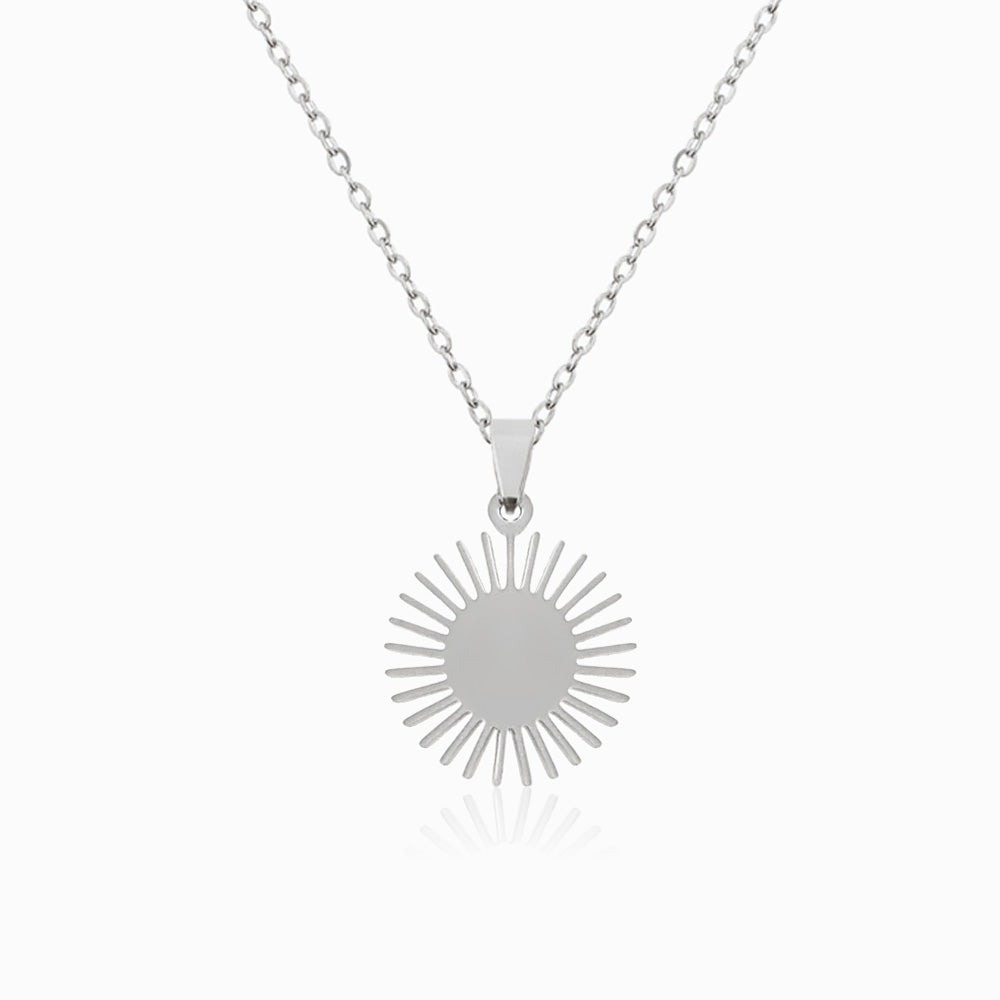 Colar Sol CL1161 - Aço Inox Prateado