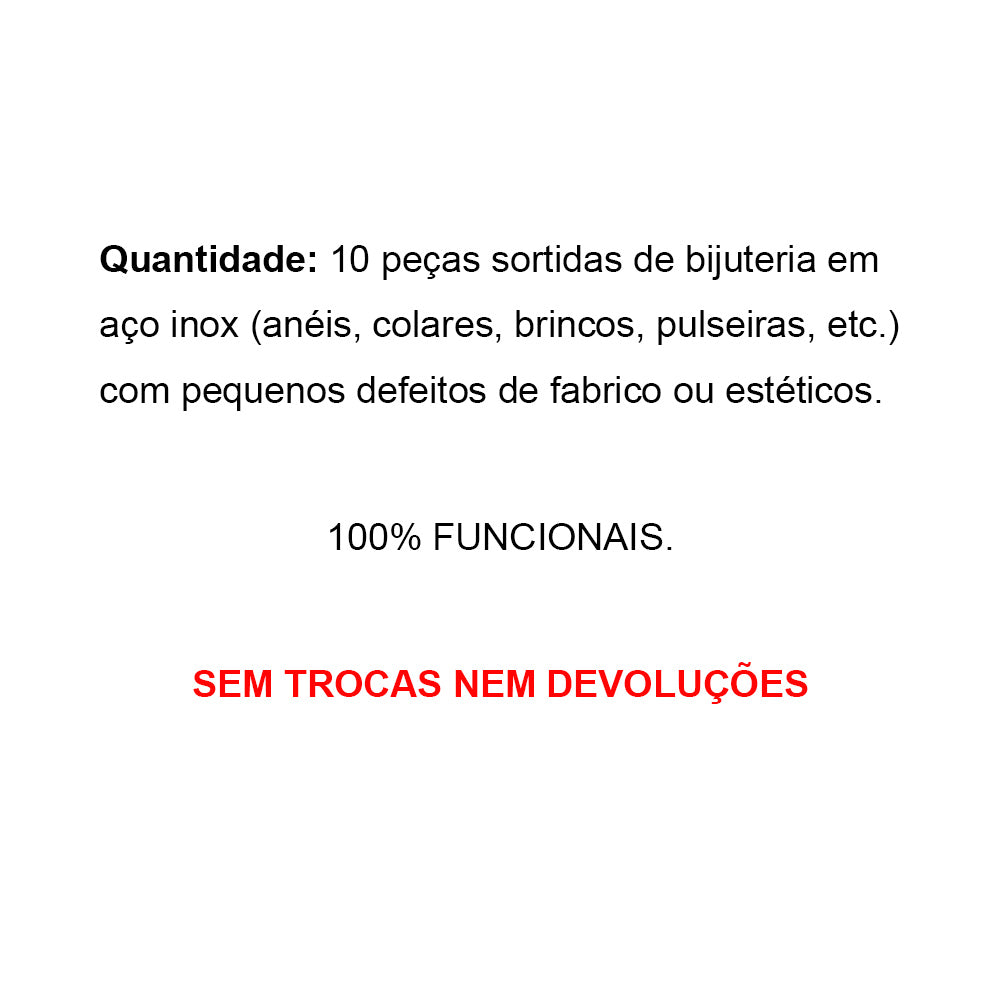 Conjunto 10 Peças Sortidas com Pequenos Defeitos - Aço Inox ⚠️NÃO TROCAS NEM DEVOLUÇÕES
