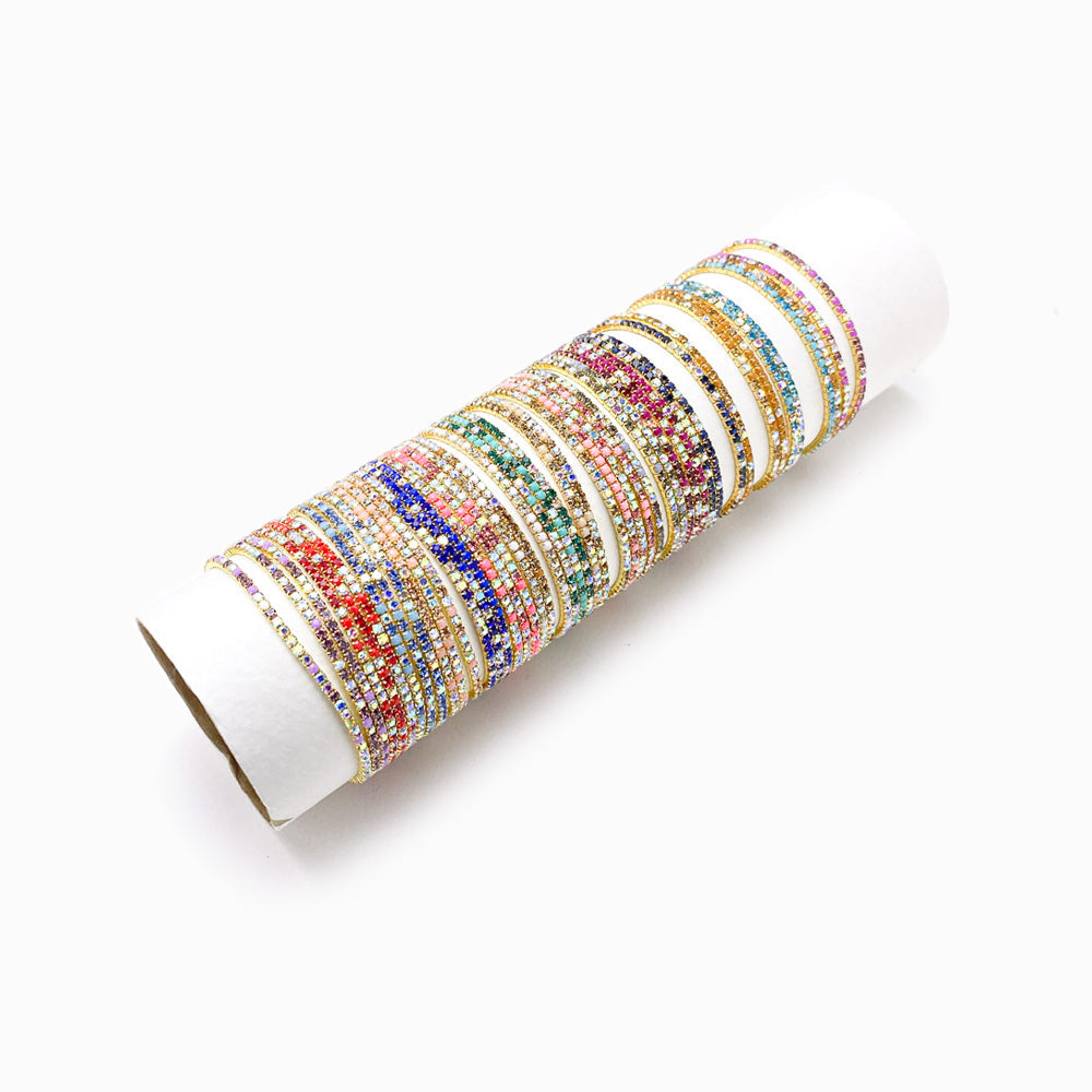 Conjunto 24pçs Mix Pulseira Elástica PS1021