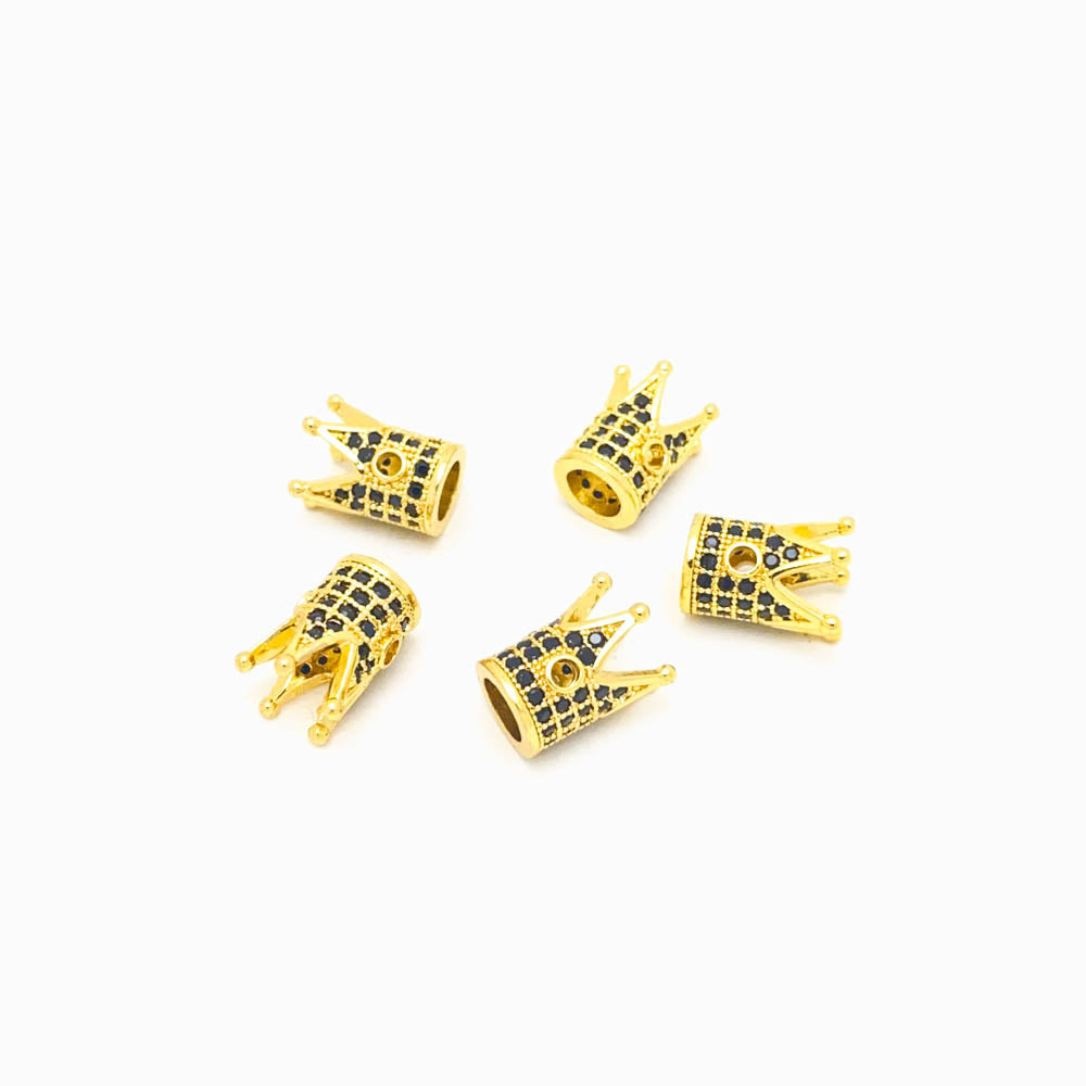 Entremeio Coroa 12x10mm - Latão com Zircónia