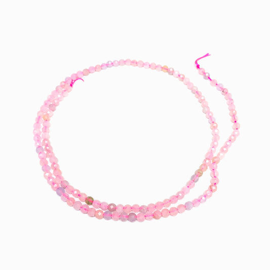 Fiada Contas Facetadas Morganite 3mm