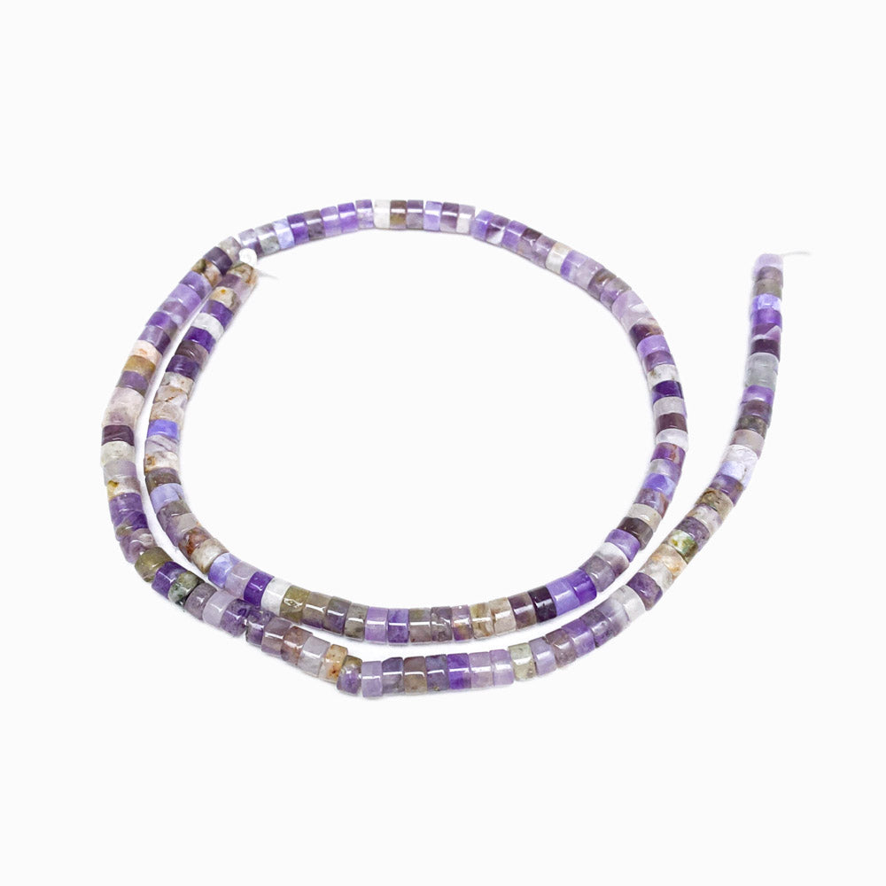 Row of Amethyst Discs 4x2mm