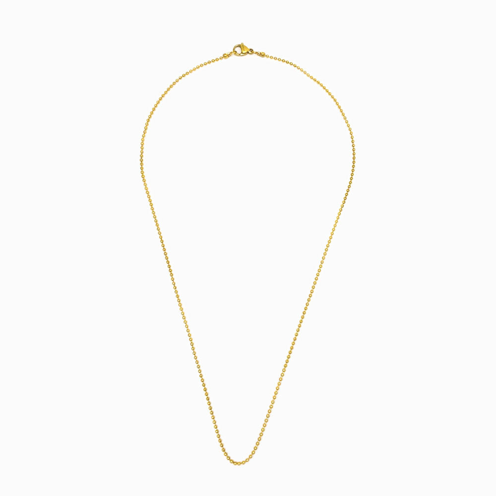 Fio com Bolinhas 1.5mm - Aço Inox Dourado