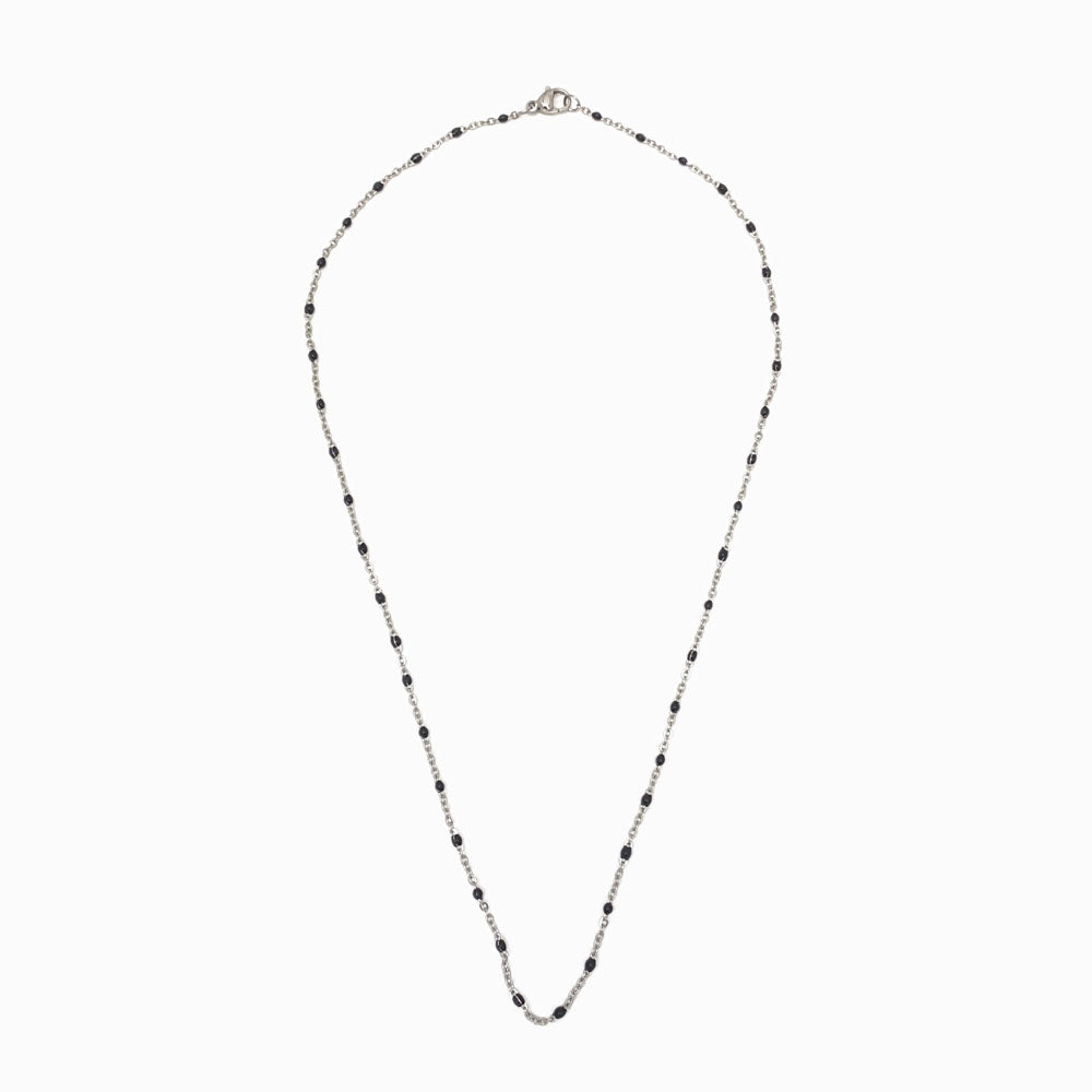 Fio Elo Oval Achatado com Verniz Preto