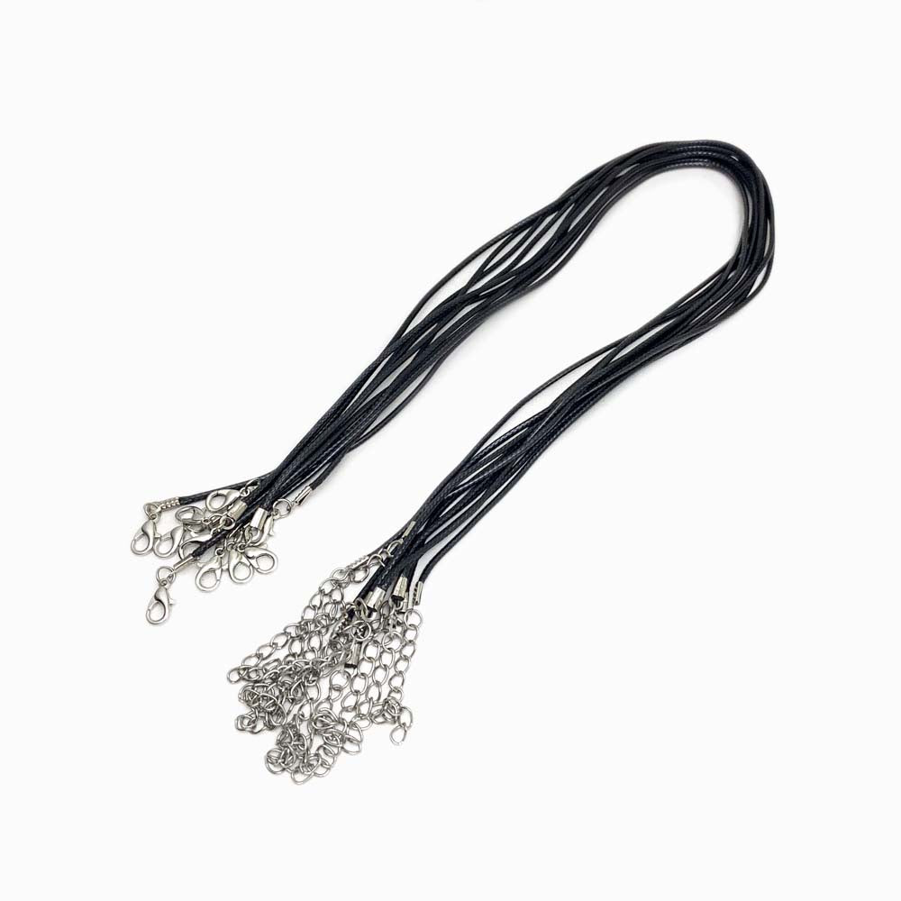 Pack of 10 Korean Waxed Thread with Clasp 1.5mm
