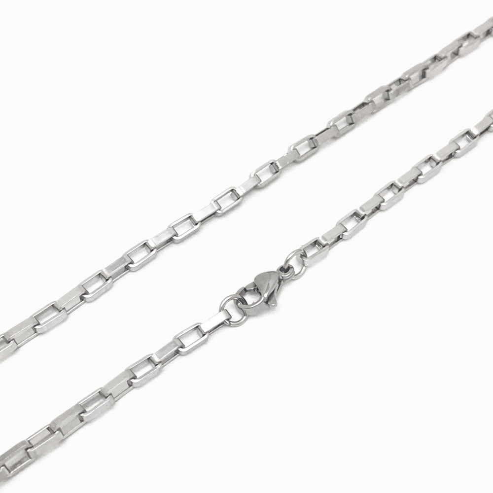 Fio Elo Retangular 3x6mm - Aço Inox com Detalhes