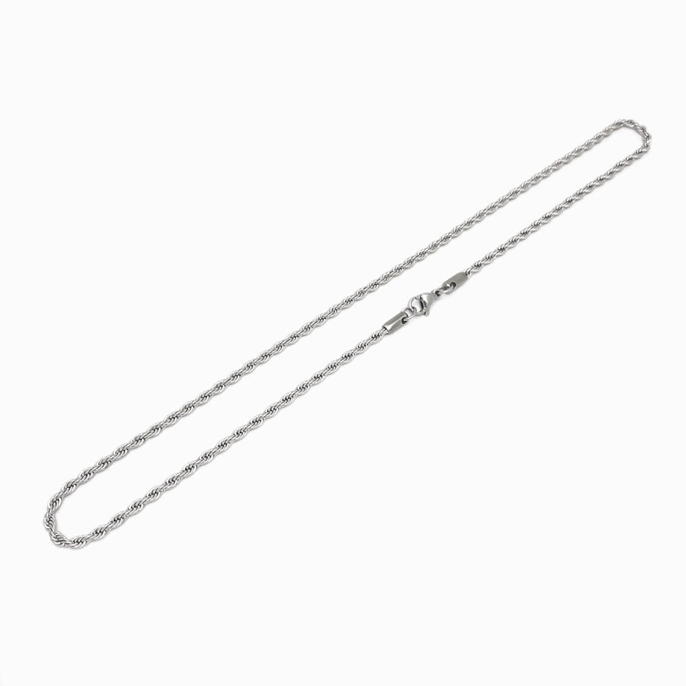 Fio Malha Torcida de Aço Inox Prateado