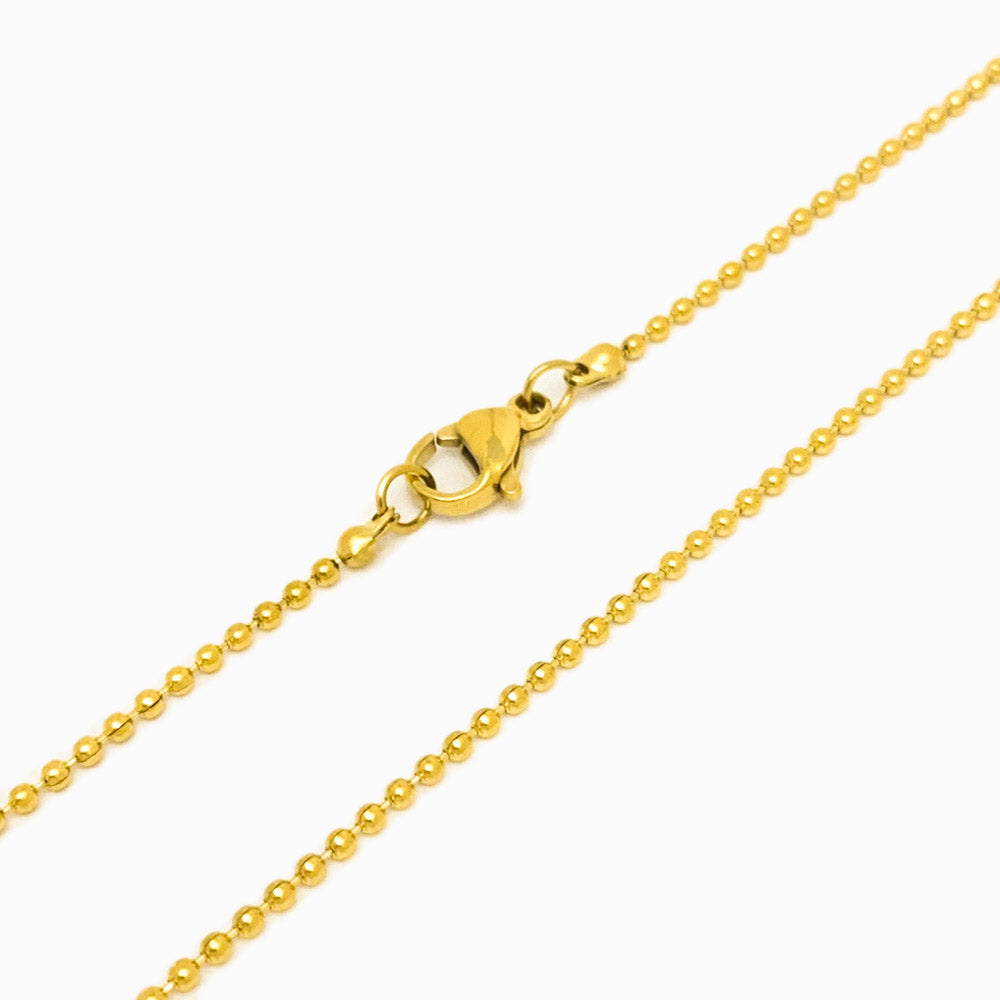 Fio com Bolinhas Aço Inox Dourado