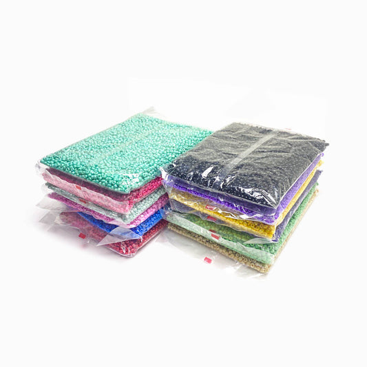 Pack 450g Missangas de Vidro 4mm
