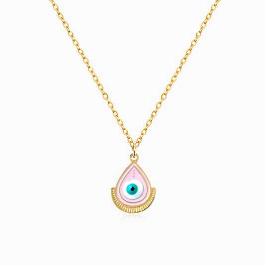 Colar Olho Turco CL1786 - Aço Inox Dourado