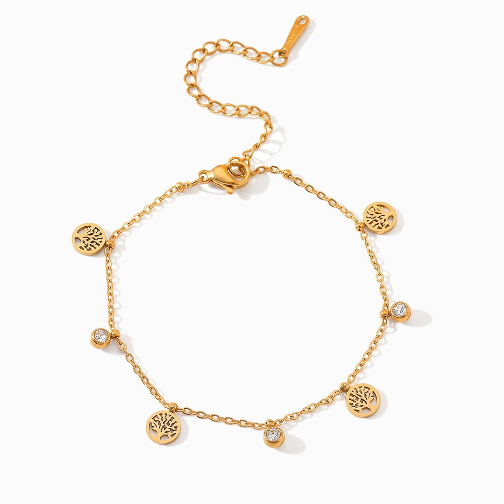 Pulseira Árvore da Vida SL2385 - Aço Inox