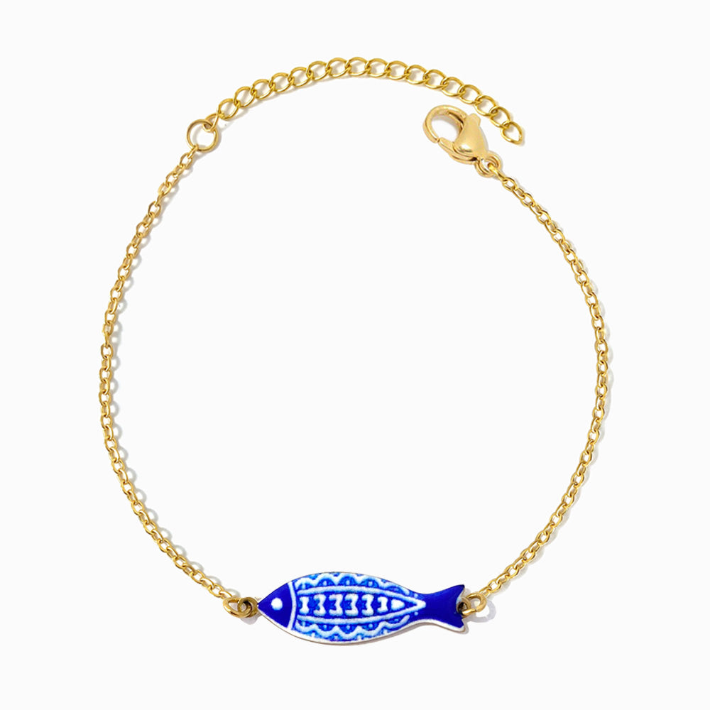 Pulseira Azulejo Sardinha SL2378 - Aço Inox