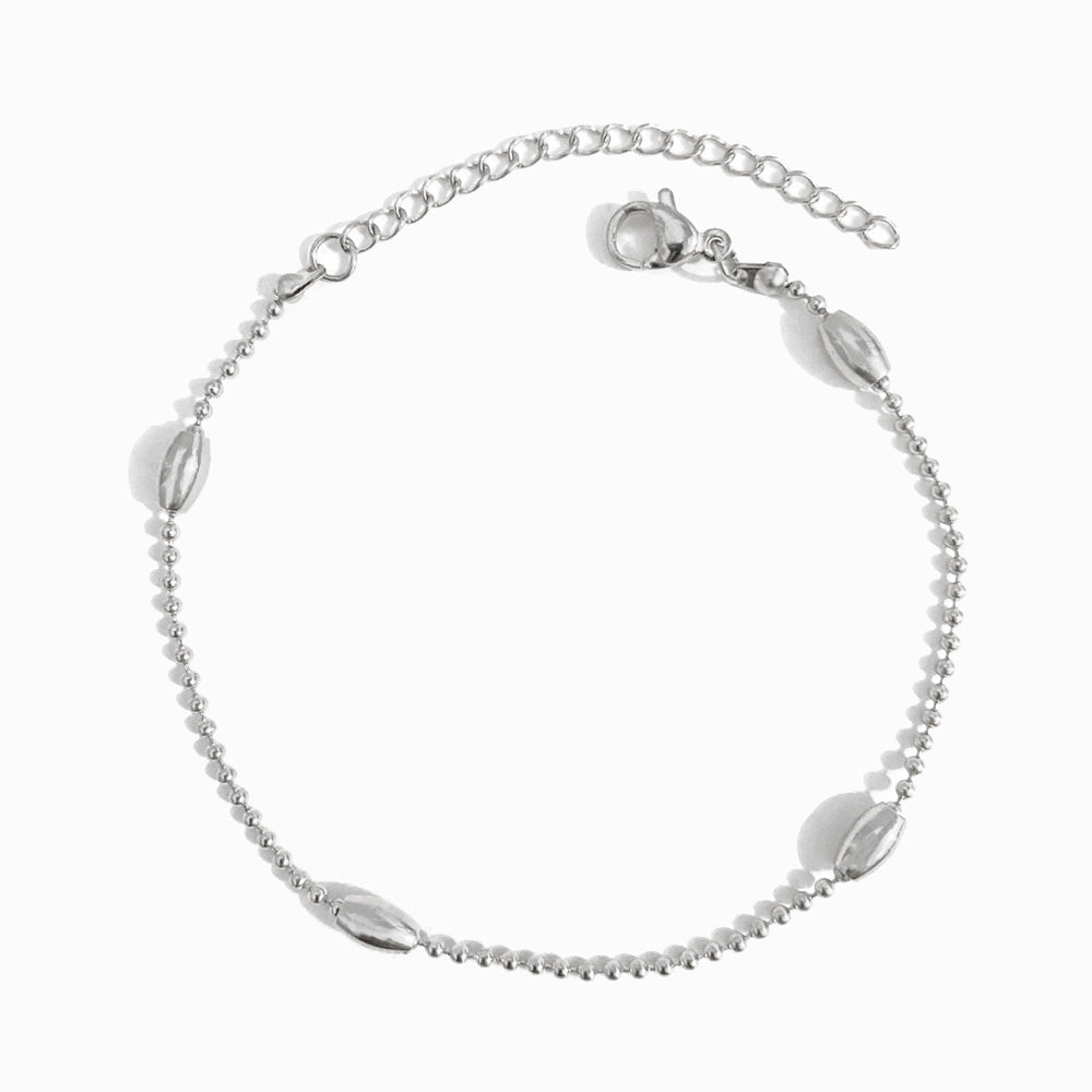 Pulseira com Bolinhas SL2156 - Aço Inox Prateado