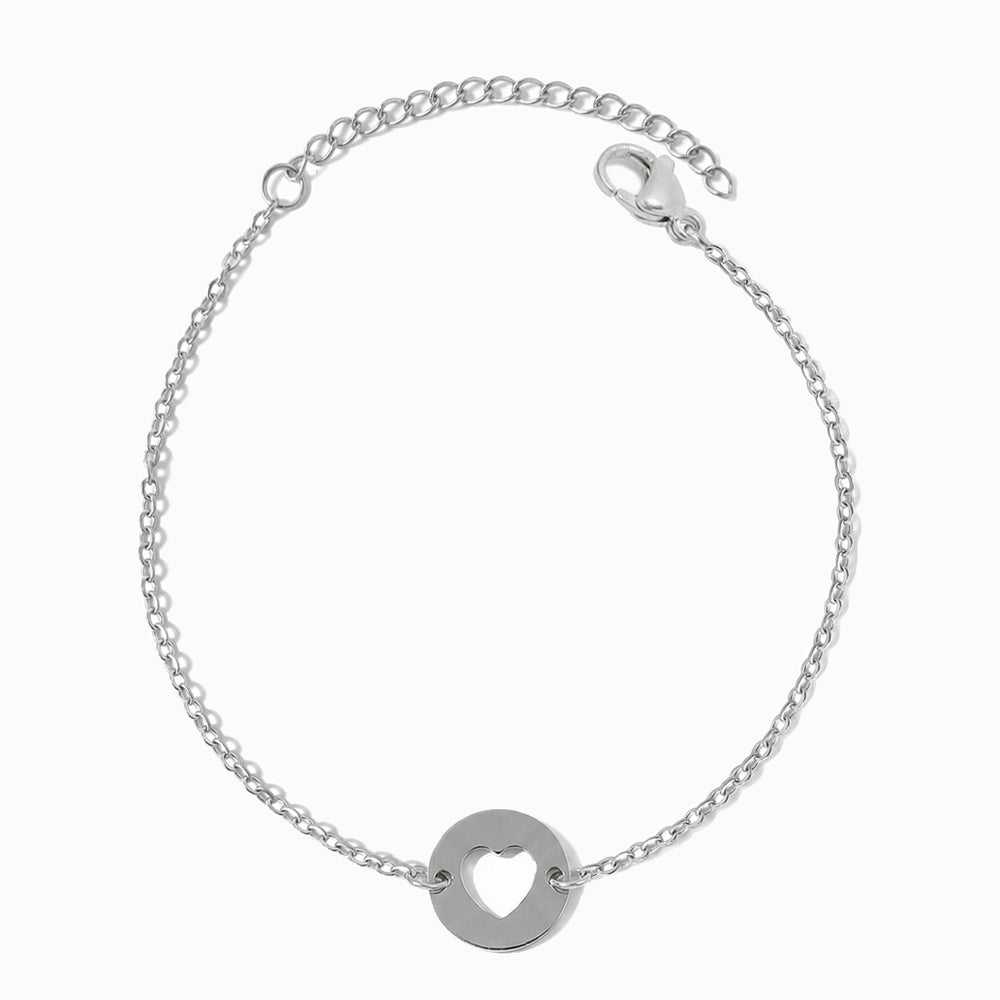 Pulseira Coração SL2315 - Aço Inox Prateado