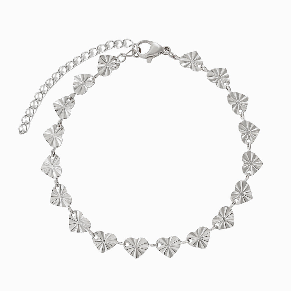 Pulseira Coração SL8019 - Aço Inox Prateado