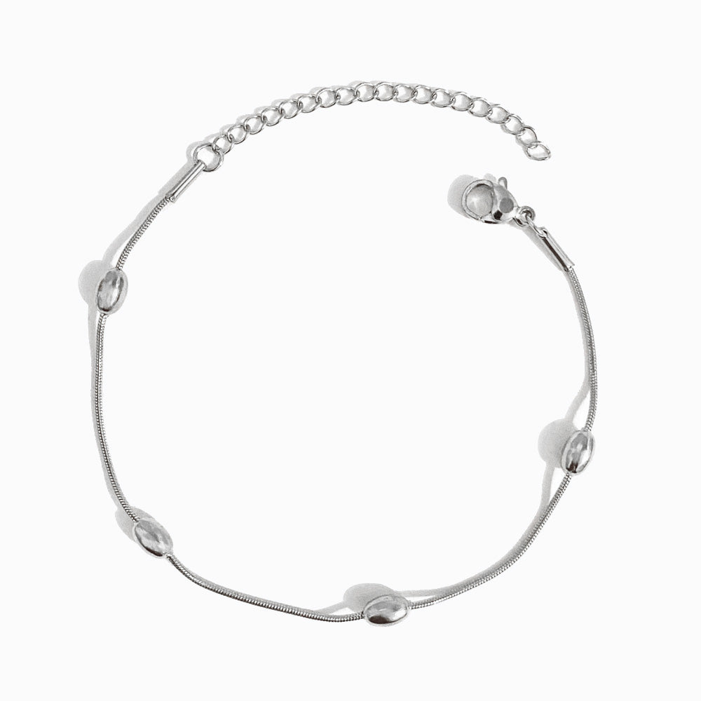 Pulseira Malha Snake SL2159 - Aço Inox Prateado