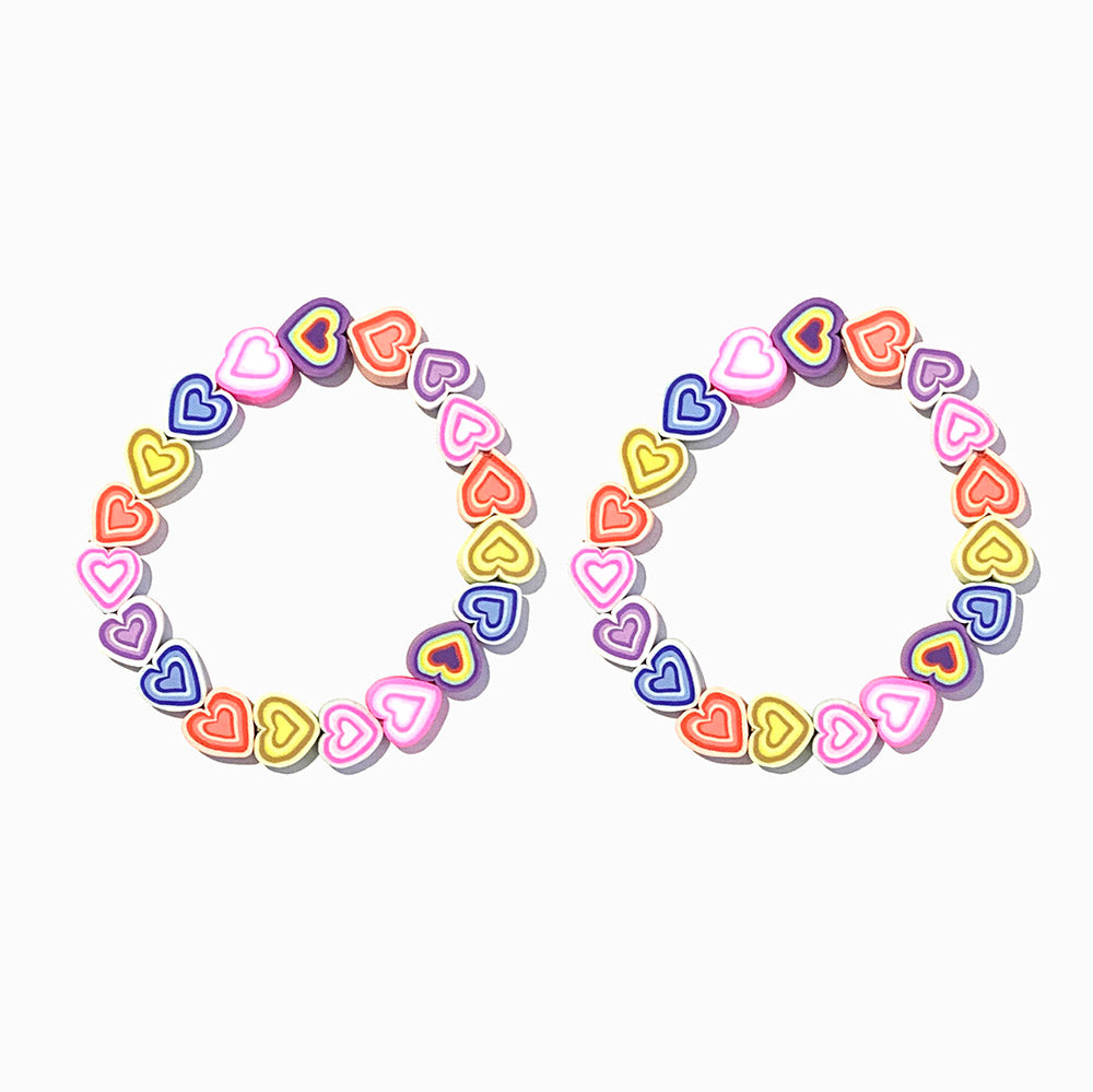 Pack 2un Pulseira para Criança Corações PS1028