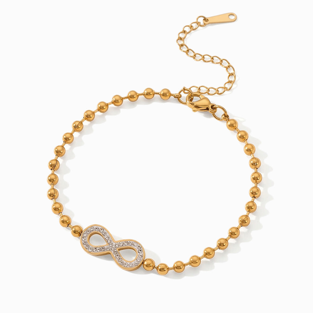 Pulseira Símbolo do Infinito SL2384 - Aço Inox