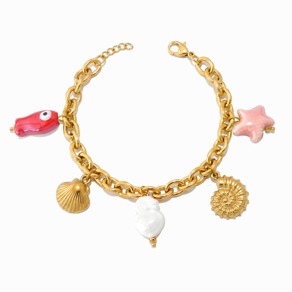 Conjunto 10 Pulseiras Verão SL8032 - Aço Inox