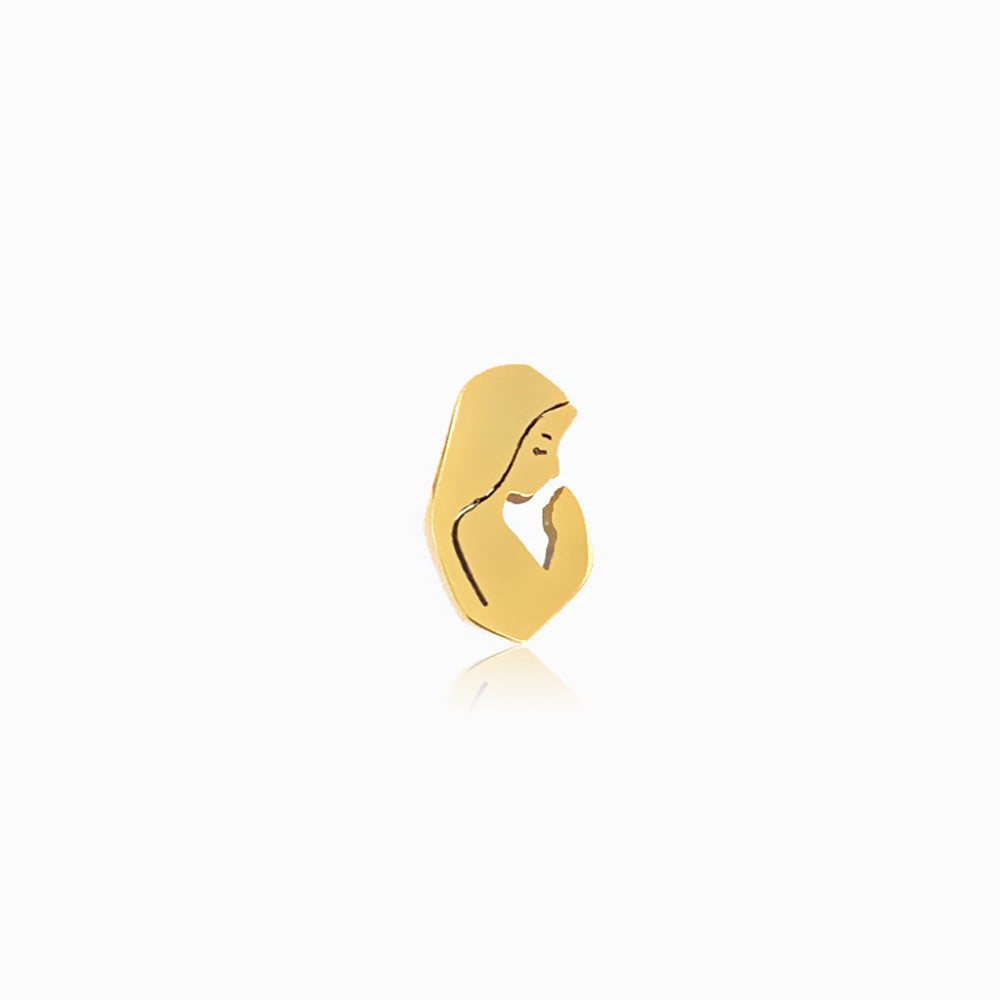 Pendente Nossa Senhora 15x9mm PD5097 - Aço Inox Dourado