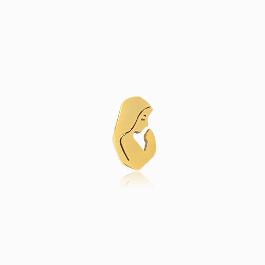 Pendente Nossa Senhora 15x9mm PD5097 - Aço Inox Dourado