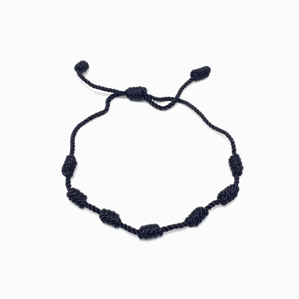 Pulseira dos 7 Nós Preta
