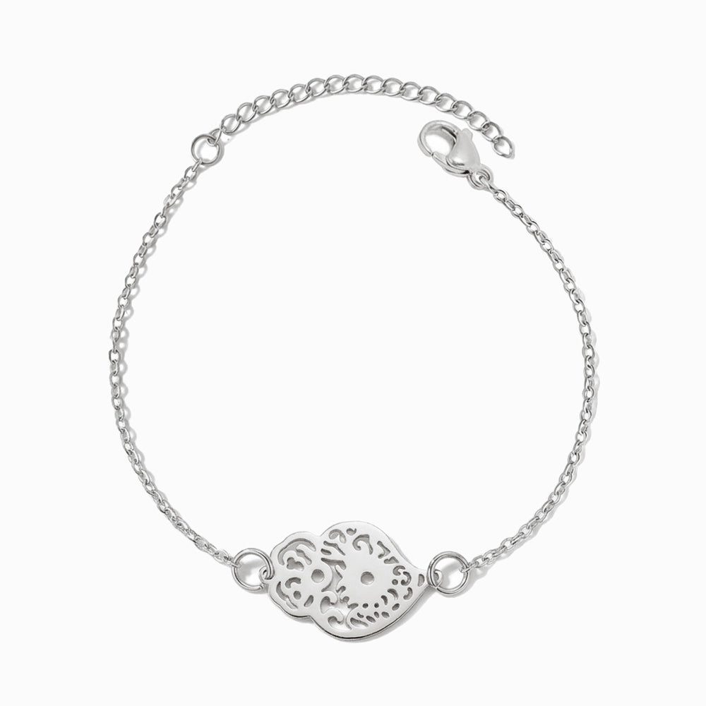 Pulseira Coração de Viana SL2404P - Aço Inox