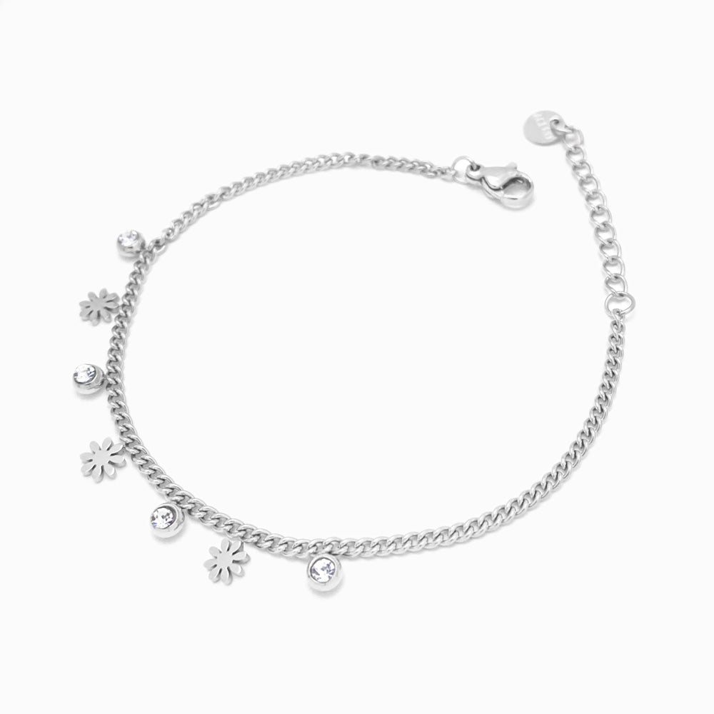 Pulseira Flor SL3027 - Aço Inox Prateado
