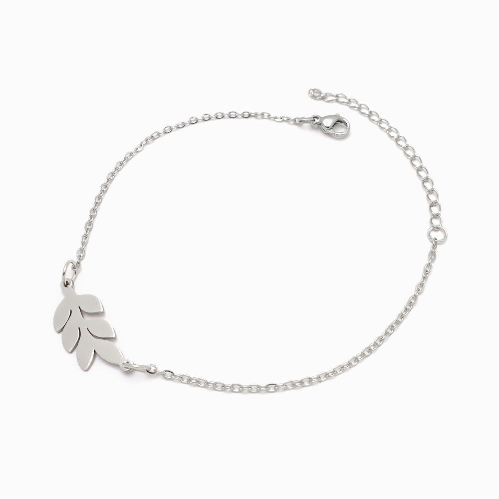 Pulseira Folha SL2059 - Aço Inox Prateado
