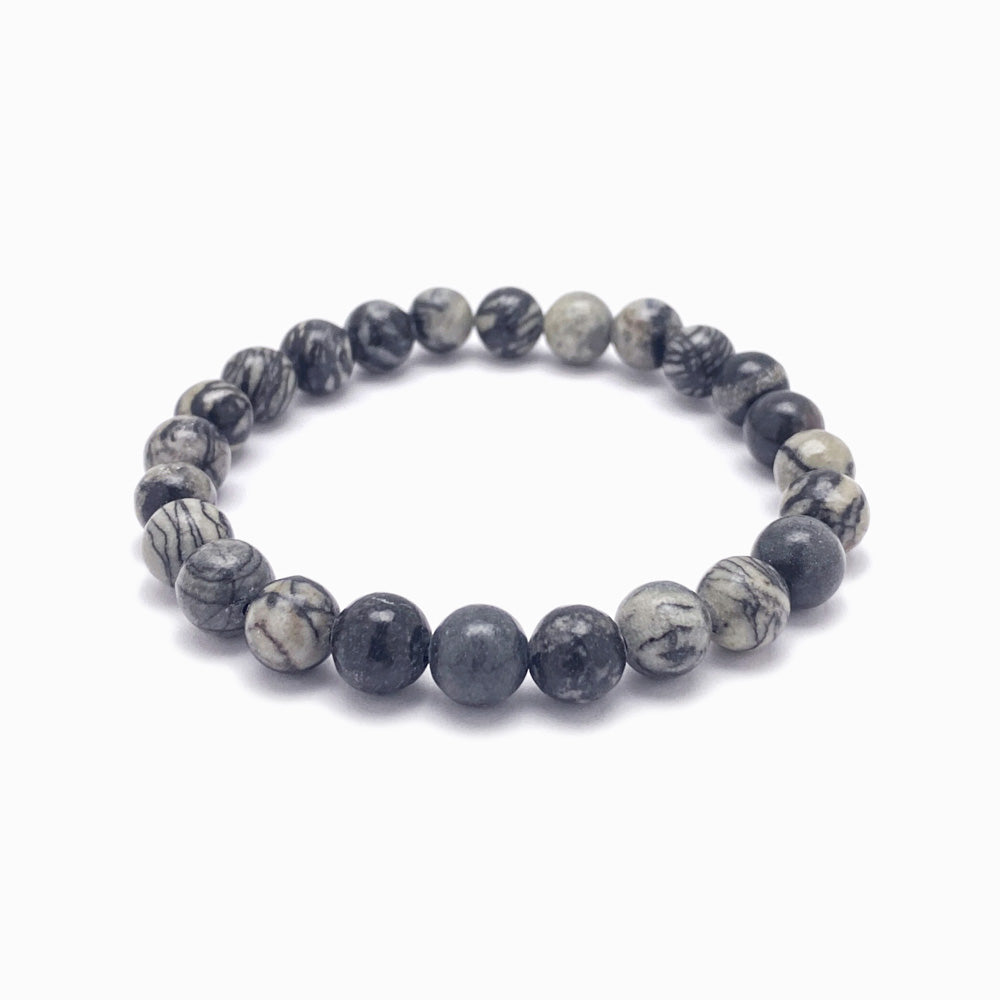 Pulseira Jaspe Zebra 8mm PN4044