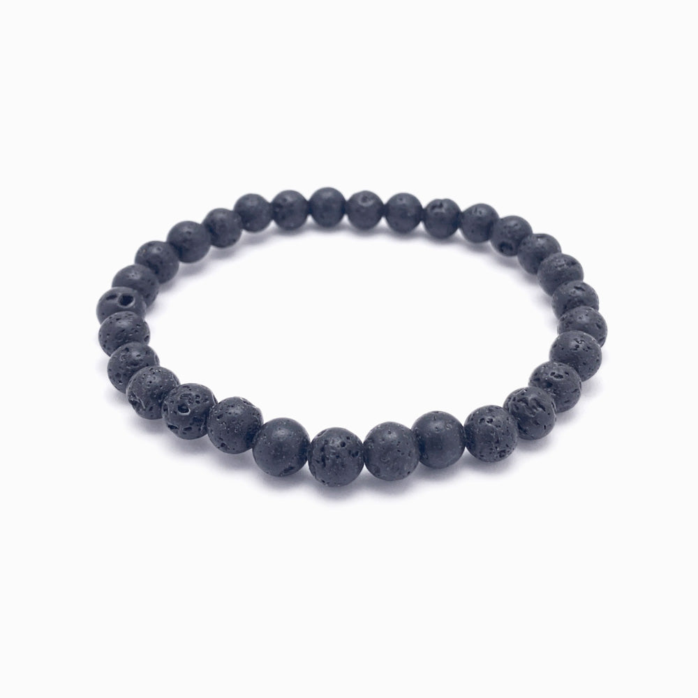 Pulseira Pedra Vulcânica 6mm PN4043
