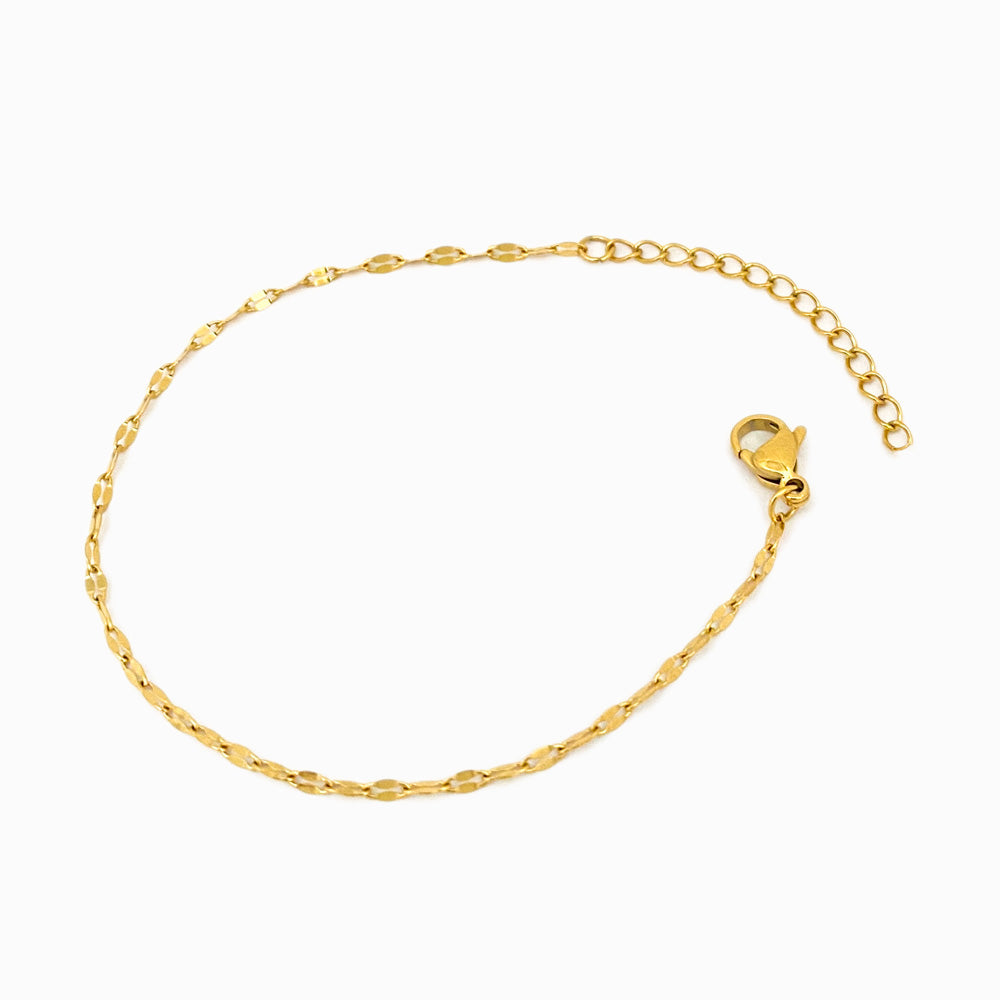 Pulseira Simples SL1068 - Aço Inox Dourado