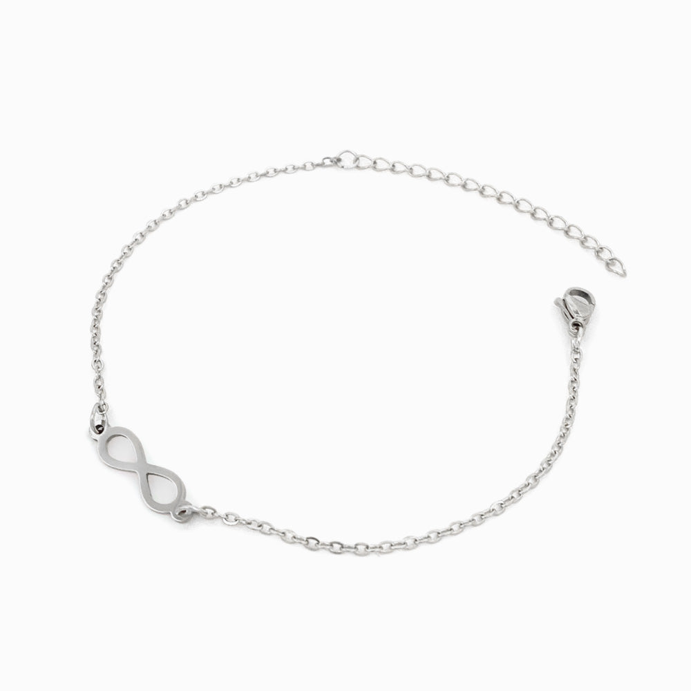 Pulseira Símbolo de Infinito - Aço Inox Prateado